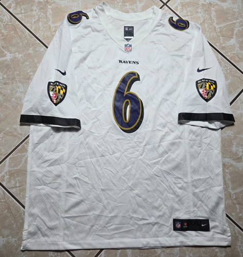 NEW Nike Baltimore Ravens Patrick Queen #6 White NFL Game Jersey Mens 2XL