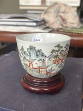 Chinese Antique Famille Rose Enamel Wine Cup- Jiaqing Mark, Qing Dynasty 19th C
