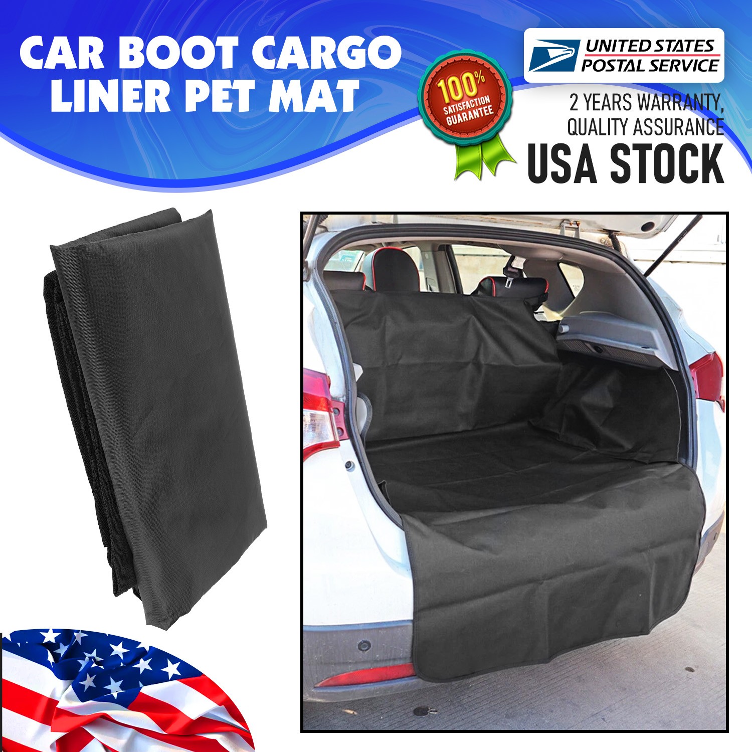 Easy Installation Pet Mat and Car Boot Cargo Liner For Hyundai Tucson New black