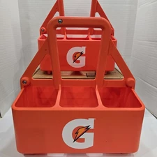 2 CT Of Gatorade 6 Pk 32oz Sport Water Squeeze Bottle Carrier Case Caddy Only