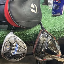 TaylorMade Stealth Plus 9 Degree Driver RDX Smoke HZRDUS Stiff /TM SLDR 3 Wood