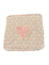 Pink Minky Baby Lovey Security Blanket