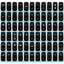 12V-24V Blue Led Rocker Switch Car Boat Dash Board Light for CARLING ARB NARVA