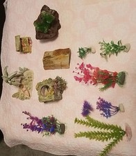 Aquarium Fish Tank Decorations Lot of 12