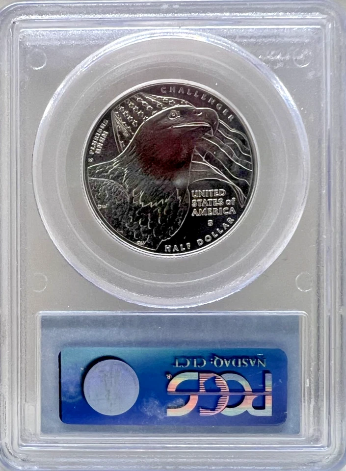 2008 S .50 Commemorative Bald Eagle as Certified by PCGS MS 69 - Image 2 of 2
