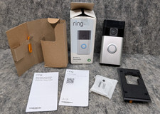 Ring Battery Doorbell HD Smart Wifi Video Doorbell Satin Nickel   NEW/OPEN BOX  