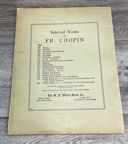 Schubert Impromptus Op 90 Edition Wood Piano Solo Vintage Classic Sheet Music - 第 9/9 張圖片