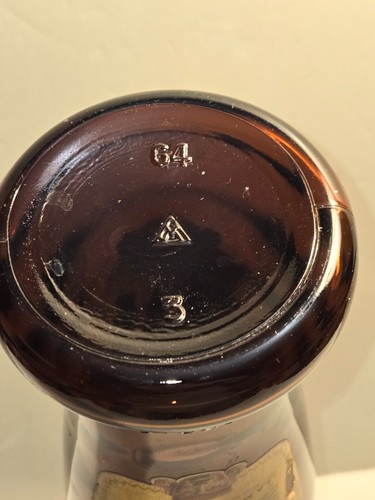 1964 OSO NEGRO Flasche, Kaffeelikör, Papieretikett, 4/5 Quart, Bernstein, La Madrilena, Mexiko - Bild 9 von 15