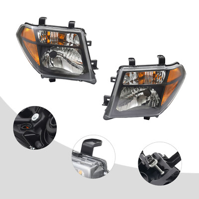 Headlights Lamps Assembly For 2005-2007 Nissan Pathfinder Driver Passenger Side