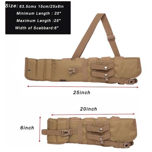 "Funda táctica de engranaje modular para escopeta de rifle corto MOLLE 20 pulgadas-25""" - Imagen 14 de 23
