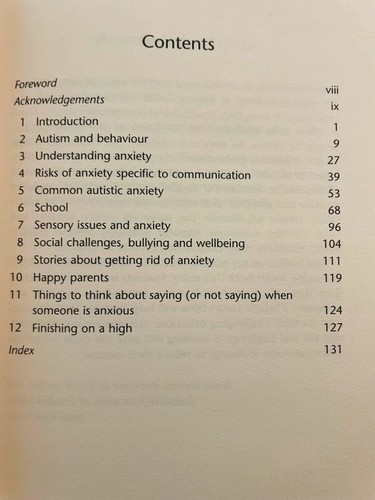 Avoiding Anxiety in Autistic Children A Guide for Autistic Wellbeing book NEW! - Picture 3 of 9