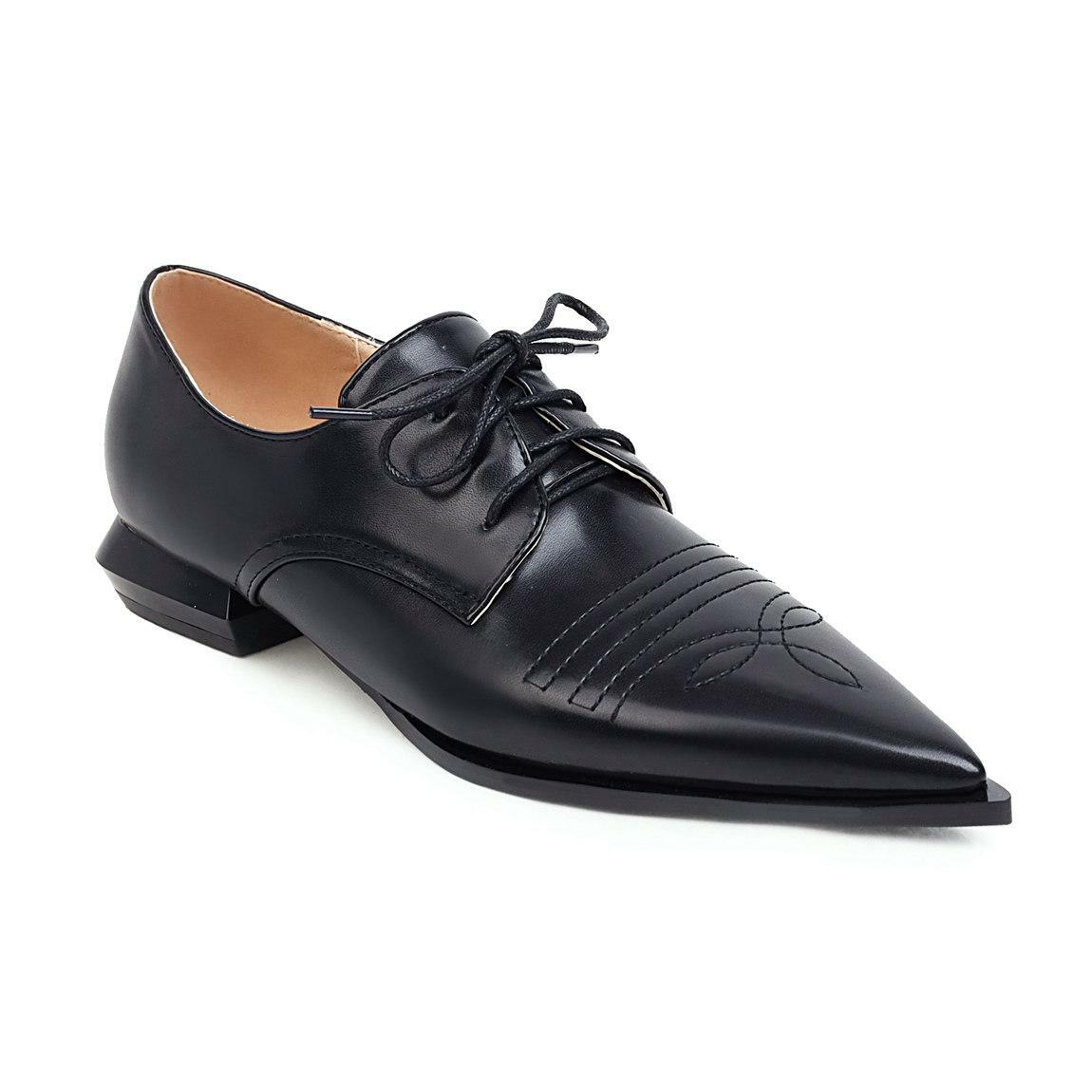 black lace up dress shoes for women Amazon.com | Women's Oxford Shoes Flat Slip Resistant Dress Shoes Wingtip  Perforated Lace Up Low Heel Casual Work Office Dressy Business Shoes Black  US 6