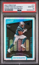2021 Prestige #11 Christian McCaffrey Franchise Favorites PSA 10