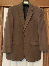 Ralph Lauren Mens Brown Corduroy Blazer Sport Coat 2 Button Lined Sz 42-44
