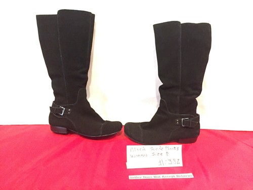 leather and suede boots womens