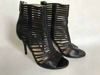 MICHAEL KORS Odelia Boo DAMEN PEEPTOE-STIEFELETTEN IN SCHWARZ GRÖßE: 36  5,1/2,