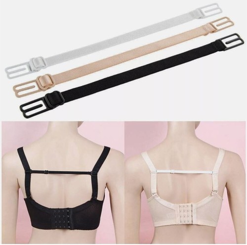 3PCS Lady Nonslip Elastic Adjustable Band Bra Strap Holder Strap Racer Back Clip - Picture 6 of 7