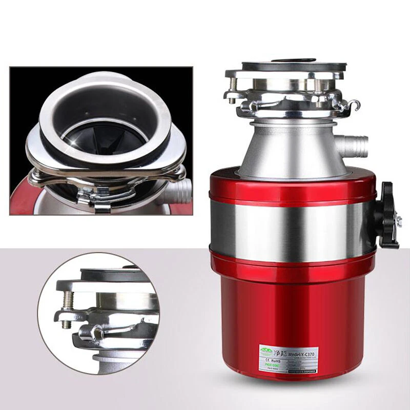 Eliminador de residuos de alimentos de cocina 220V 370W 1000ML trituradora de eliminación de basura - Imagen 2 de 4