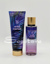 Victoria's Secret Wild Neroli Body Mist Spray  Body Lotion Gift Set of 2