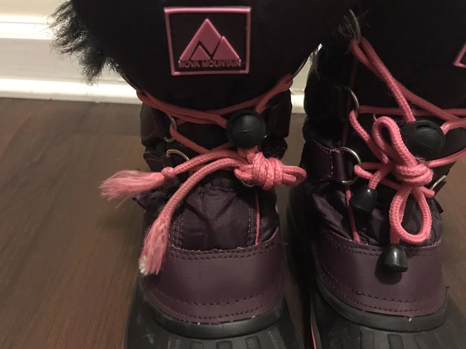 Nova горы девочек зимние ботинки Sz 1 искусственного меха - Изображение 3 из 4