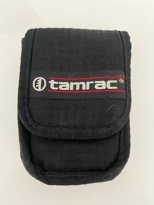 Vintage TAMRAC Small Black Camera Case/Pouch Compact Point & Shoot Belt Strap