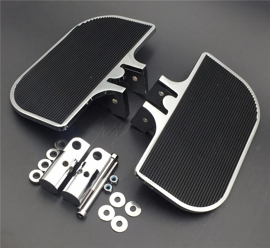 Chrome Mini Floorboards For Harley Electra Glide/Softail / Sportster 1200 883 - Image 2 of 4