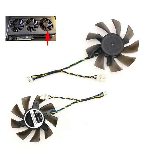 PLA08015B12HH For Dell RX6800 XT Graphics Card Cooling Fan - Picture 8 of 9