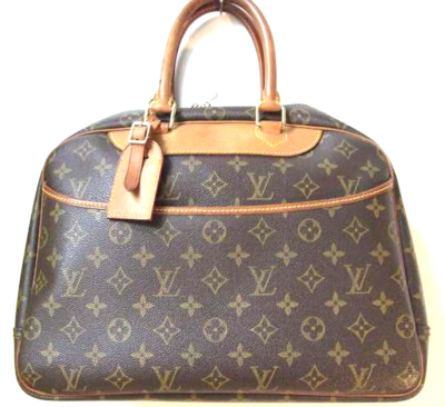 LOUIS VUITTON ドーヴィル M47270 r8521 Authentic LOUIS VUITTON Monogram Deauville Hand Bag Brown Canvas