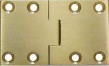 Heavy Solid Brass English Butler Tray Hinge Square Ends tray table leaf antique