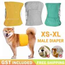 XS-XL Male Pet Dog Puppy Nappy Diaper Belly Wrap Band Sanitary Pants Underpants