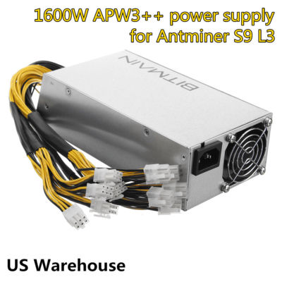 Original Antminer APW3++ PSU 1600W Power Supply for Bitmain D3 S9