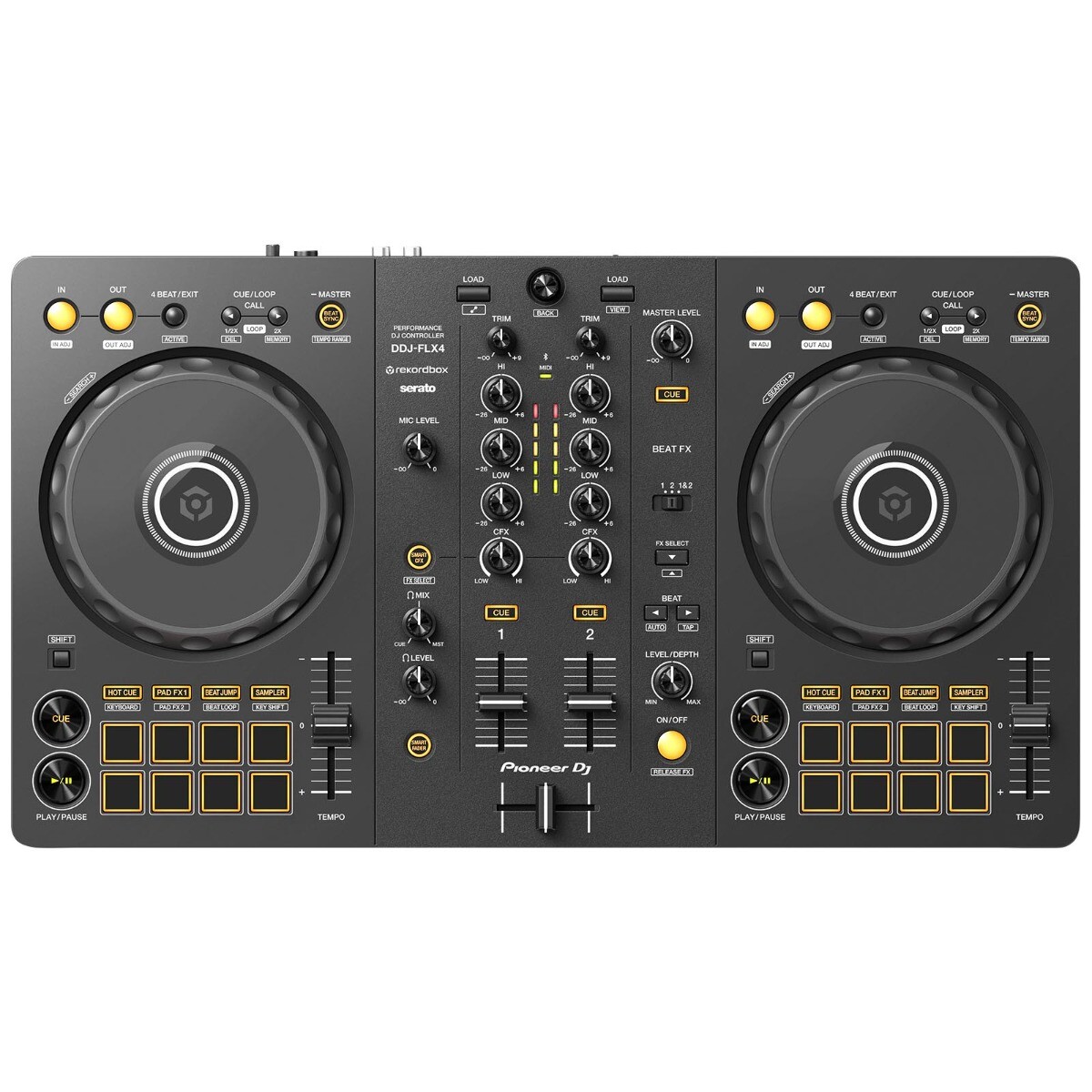 美品 Pioneer DDJ-FLX4 PCスタンド、本体カバー付