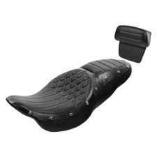 Driver Passenger Seat Backrest Pad Fit For Harley Electra Street Glide 14-23 US