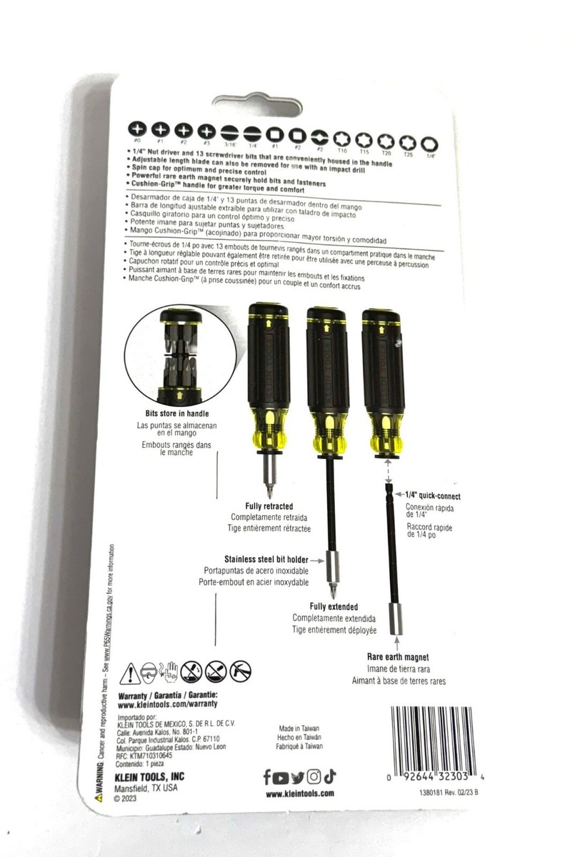 Klein Tool 14-in-1 Magnetic Multi-Bit Adjustable Length