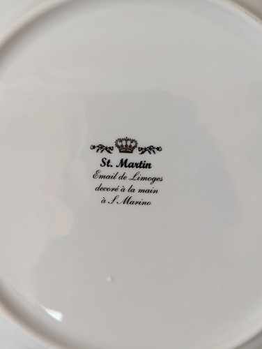 de Limoges Dinner Plate 10” Veritable Porcelain Signed Fiorilli Zebra - Picture 5 of 5