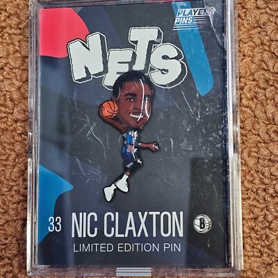 NIC CLAXTON Limited Edition Pin Players Pins Brooklyn Nets SGA 2024 #33 U0a