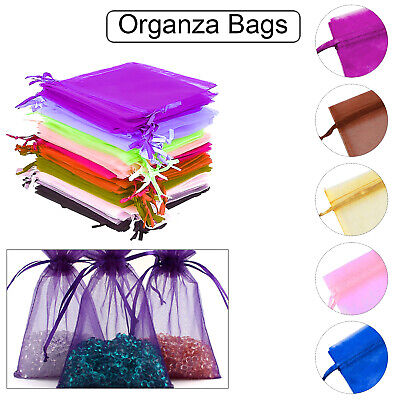 9cm X 12cm organze bolsas de regalo/fiesta joyas mixtos patrón/Colores UK 9cm X 12cm organze bolsas de regalo/fiesta joyas mixtos patrón/Colores UK