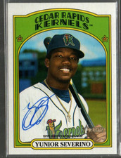 2021 Topps Heritage Minors Real One Autographs #ROAYS Yunior Severino Auto