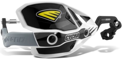 Cycra Ultra Probend CRM Racer Pack Handguards-White/Black-1 1/8