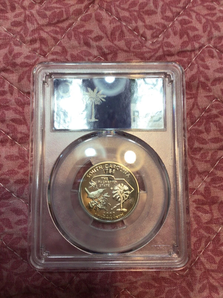2000-S 25c South Carolina, State Proof Quarter, PCGS PR69DCAM - Image 2 of 2