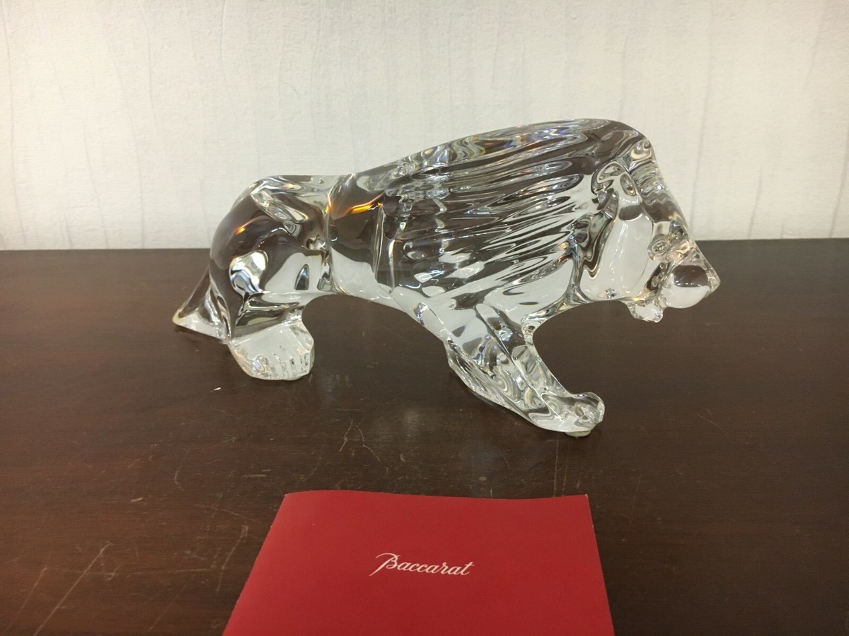 2 Standing Lions In Baccarat Crystal (Price Per Unit) | eBay