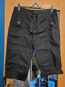 George donna Pantaloni Cargo Corti Nero, Taglia 18, condizioni eccellenti |  eBay
