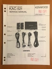 KENWOOD KAC-521 SERVICE MANUAL D051