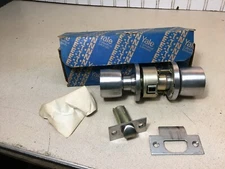 Vintage  door knob vintage cylindrical executive lock set hardware Silver Finish