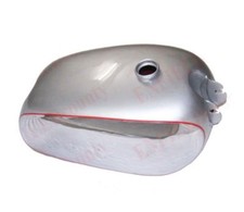 1950 BSA Golden Flash A10 Silver & Chrome Fuel Petrol Tank With Taps & Cap S2u