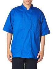 unisex adult Cool Breeze Back Vent Chef Coat Work Utility Button Down Shirt R...