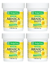 De La Cruz Arnica Salve for Cracked Skin 2 OZ - (4 JARS) / Made in USA Exp 04/29