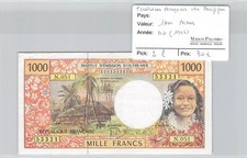 Geldschein Pacific - 1000 Franken - ND (1996) - Pick 2l - N.051 - N&deg;53321