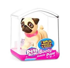 new Zuru Pets Alive Booty Shakin Pups Pug Interactive Dog New 9530