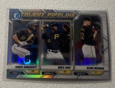 2021 BOWMAN CHROME TALENT PIPELINE #TP-PIT PIRATES - SWAGGERTY CRUZ WEIMAN